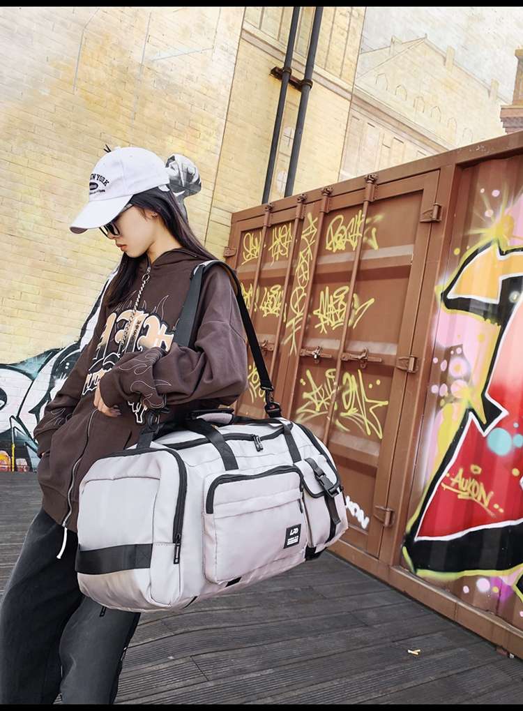 大容量マルチポケットボストンバッグ 35L