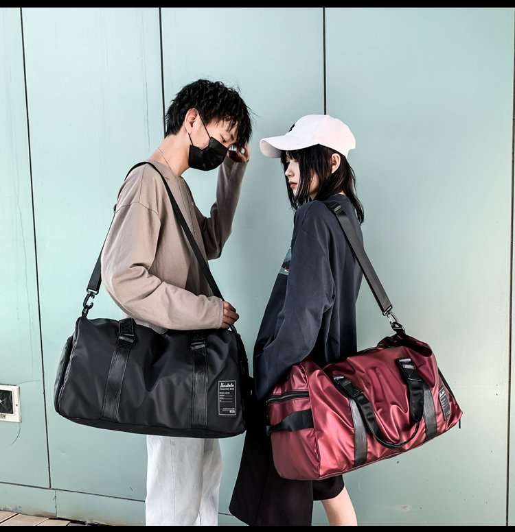 大容量ファスナー付きボストンバッグ 25L