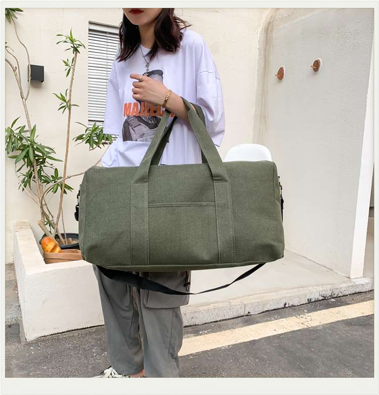 大容量キャンバス旅行ボストンバッグ 25L 45L