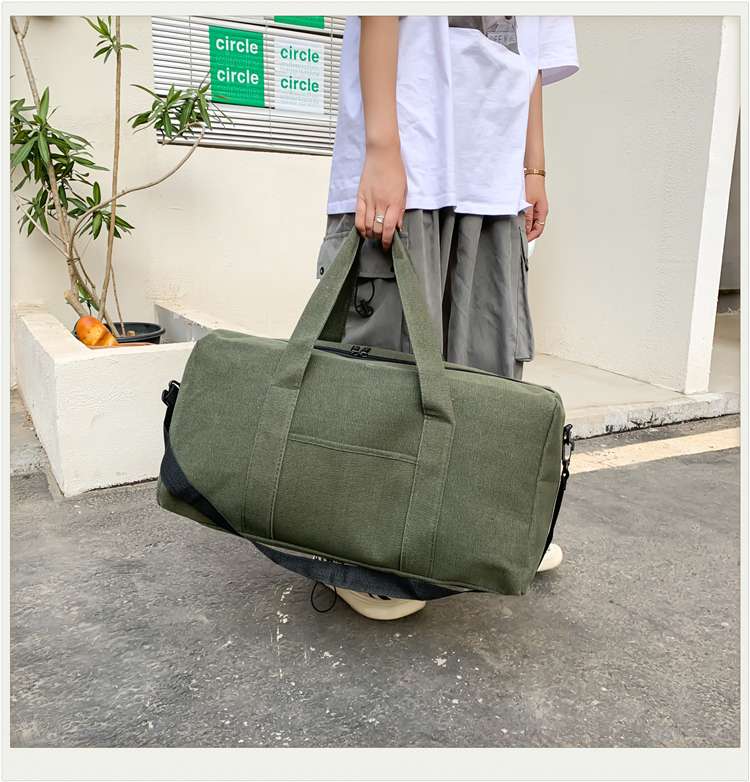 大容量キャンバス旅行ボストンバッグ 25L 45L