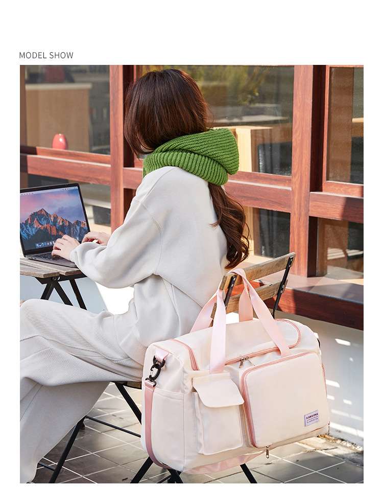 大容量マルチポケットボストンバッグ 30L