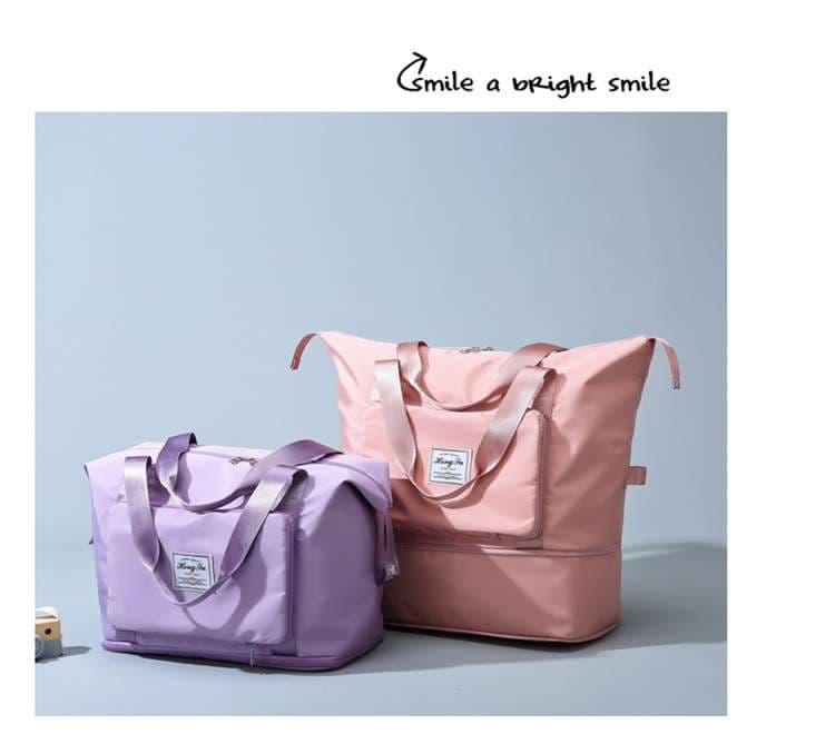 パステルカラー 大容量軽量ボストンバッグ 35L