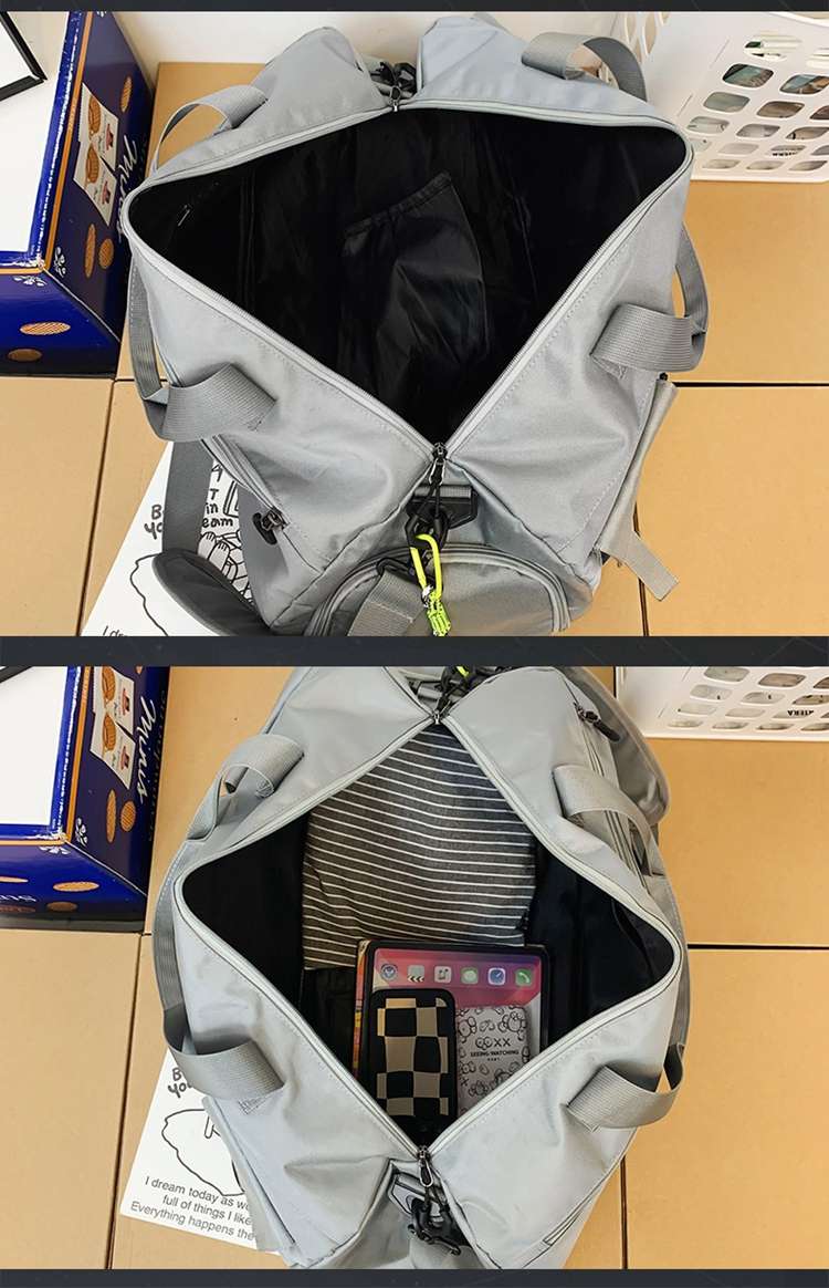 多機能ポケット付き大容量ボストンバッグ 15L 35L