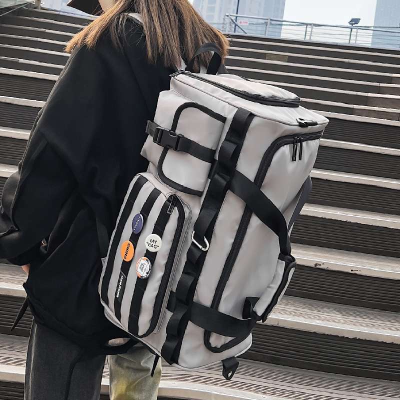 多機能ポケット付き大容量ボストンバッグ リュックにもなる2WAY 40L