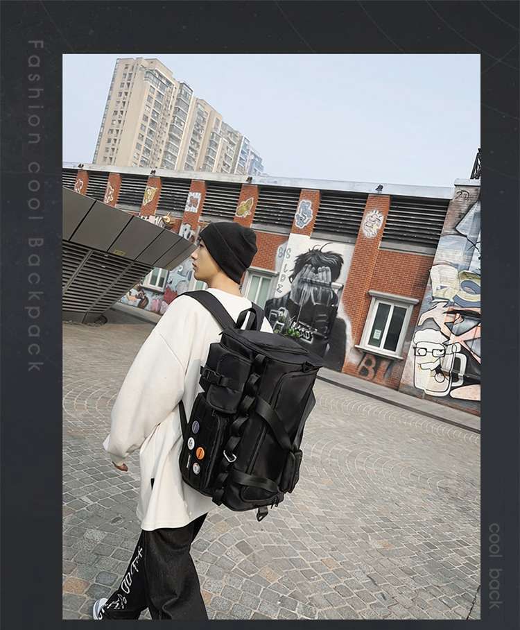 多機能ポケット付き大容量ボストンバッグ リュックにもなる2WAY 40L