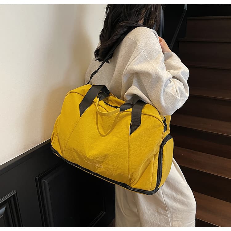 ボストンバッグ 軽量シンプル 拡張可能 旅行ボストン 5色展開