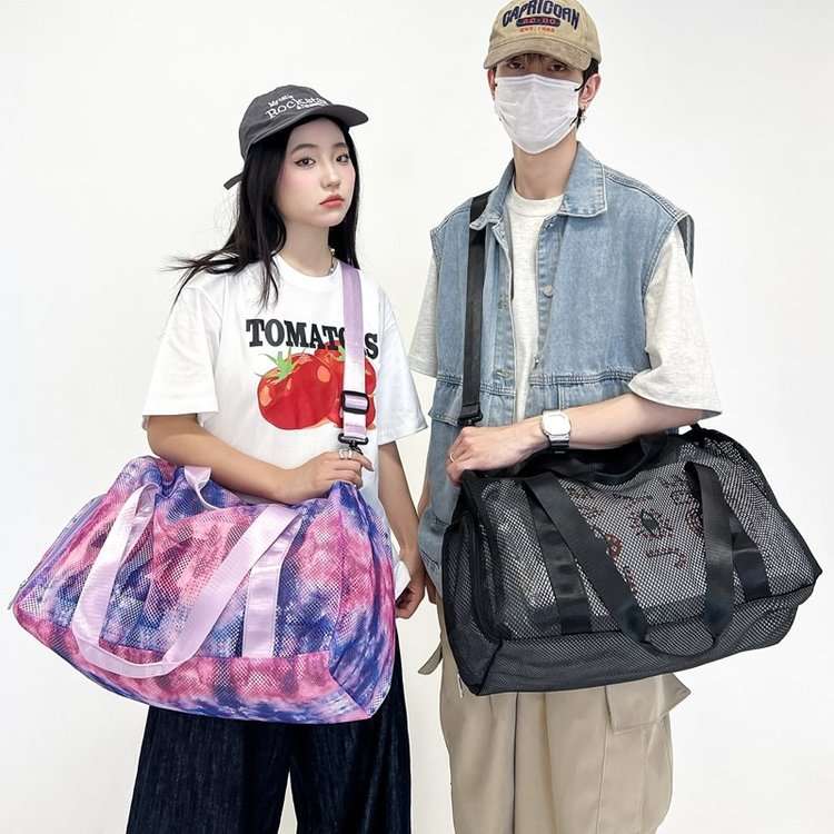 メッシュ素材 軽量ボストンバッグ 25L