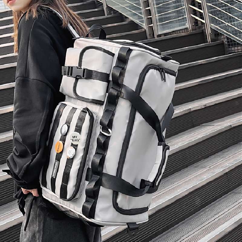 多機能ポケット付き大容量ボストンバッグ リュックにもなる2WAY 40L