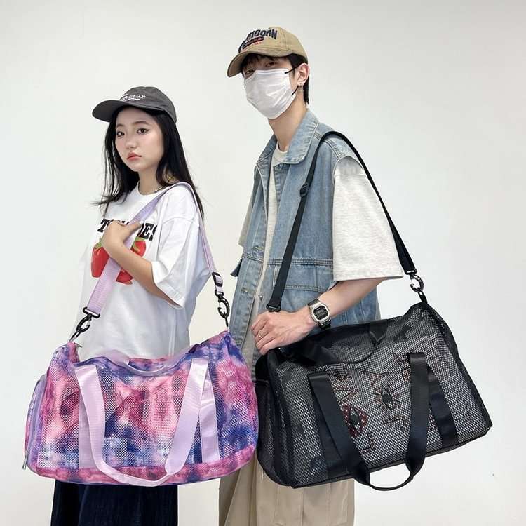 メッシュ素材 軽量ボストンバッグ 25L