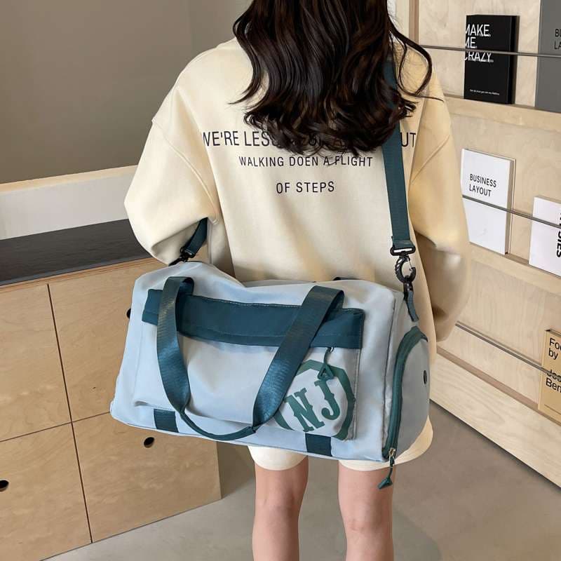 多機能ロゴ入り旅行用ボストンバッグ 20L