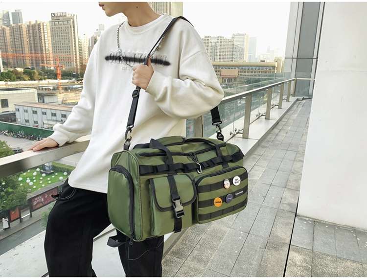 多機能ポケット付き大容量ボストンバッグ リュックにもなる2WAY 40L