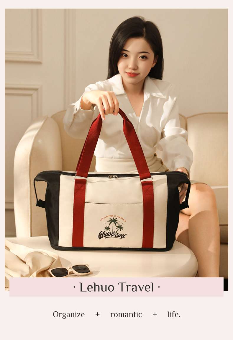 ボストンバッグ トロピカルデザイン オールシーズン旅行バッグ 30L 40L