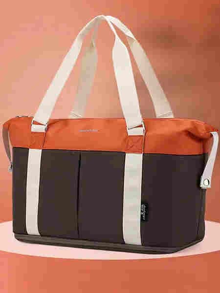 ボストンバッグ ツートーン 拡張可能 軽量 10色展開