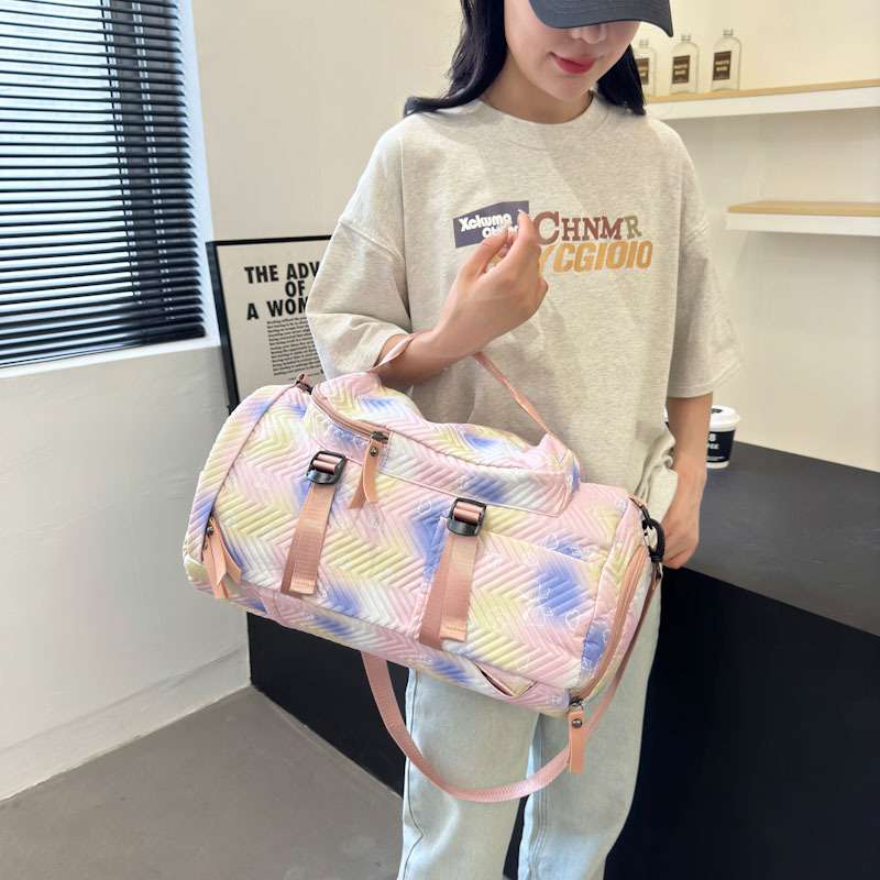 ホログラム風デザインボストンバッグ 25L