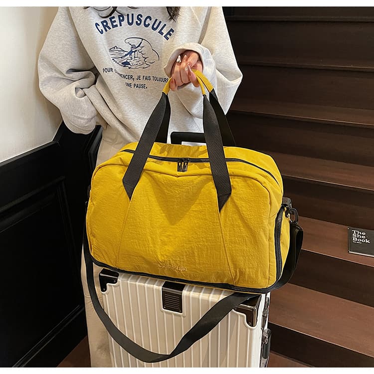 ボストンバッグ 軽量シンプル 拡張可能 旅行ボストン 5色展開