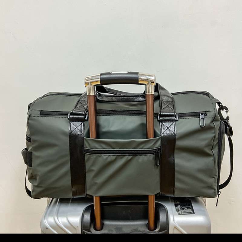 大容量ファスナー付きボストンバッグ 25L