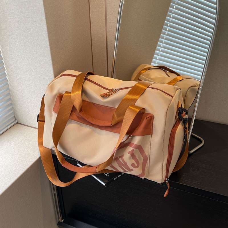 多機能ロゴ入り旅行用ボストンバッグ 20L