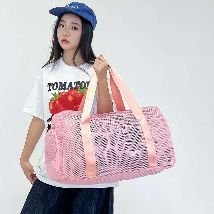 メッシュ素材 軽量ボストンバッグ 25L