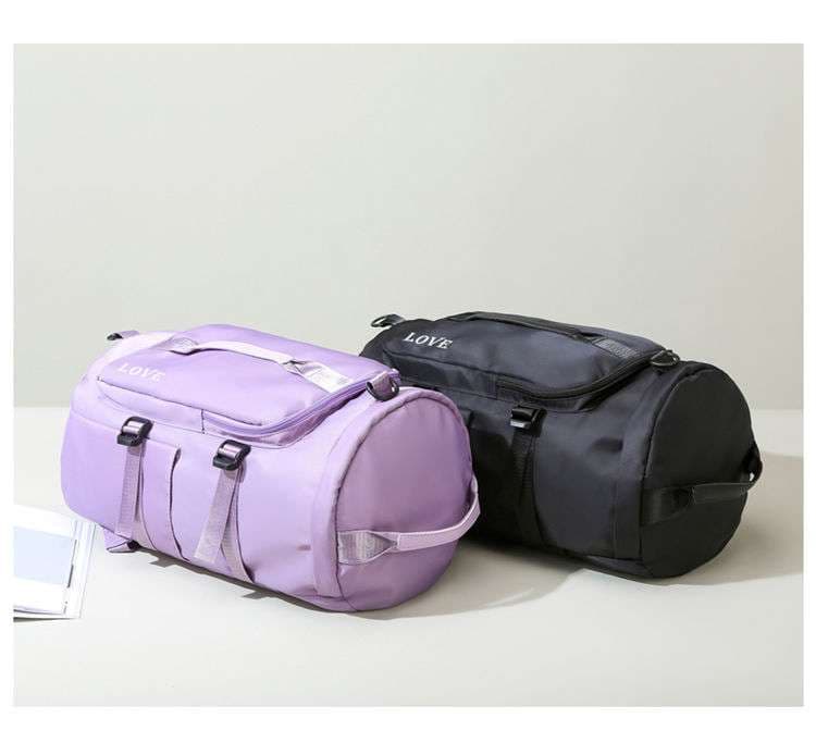 ボストンバッグ 多機能ポケット付き大容量トラベルバッグ 全8色展開 25L
