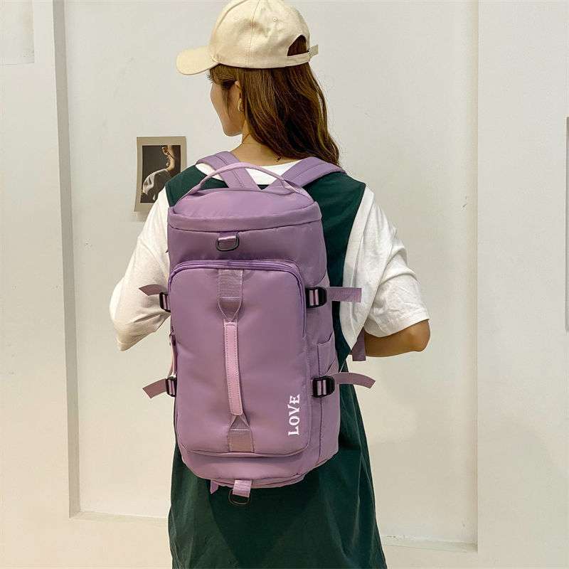 ボストンバッグ 多機能ポケット付き大容量トラベルバッグ 全8色展開 25L