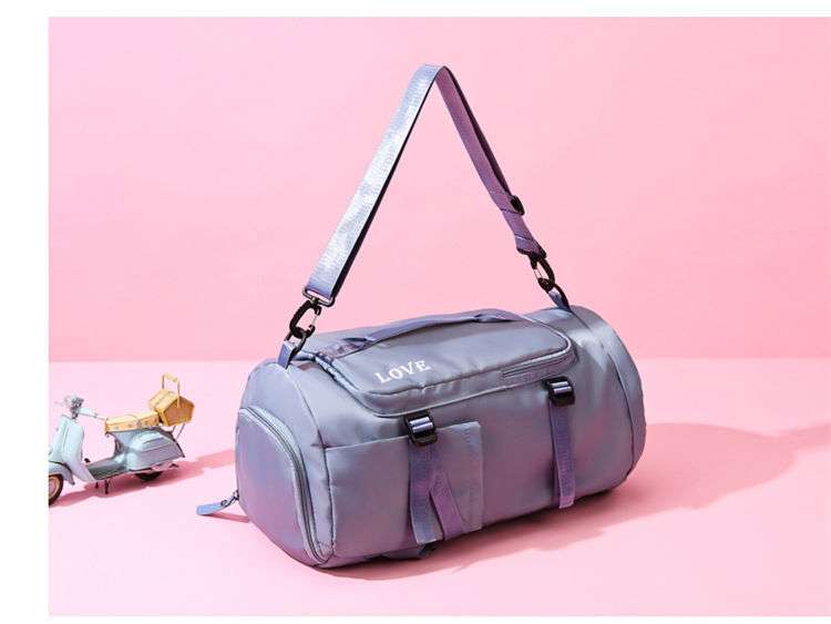 ボストンバッグ 多機能ポケット付き大容量トラベルバッグ 全8色展開 25L