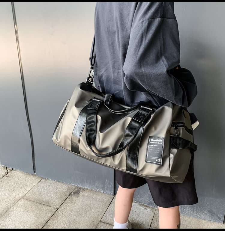 大容量ファスナー付きボストンバッグ 25L