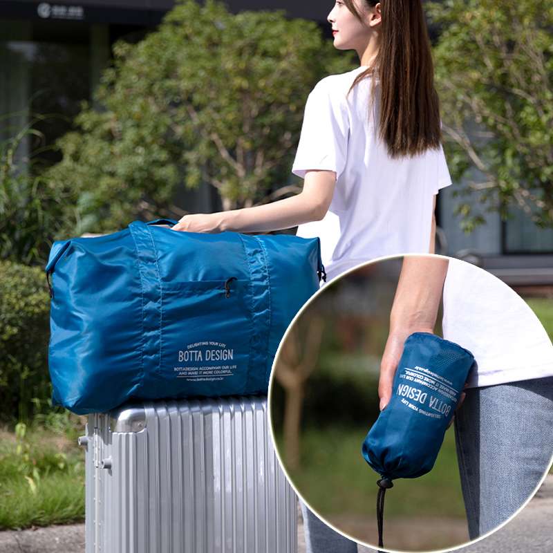 ボストンバッグ 折りたためる大容量旅行バッグ
