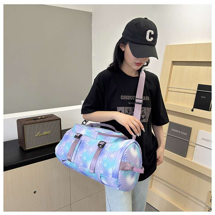 ホログラム風デザインボストンバッグ 25L