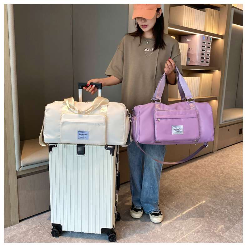 多機能シューズ収納付き旅行ボストンバッグ 30L