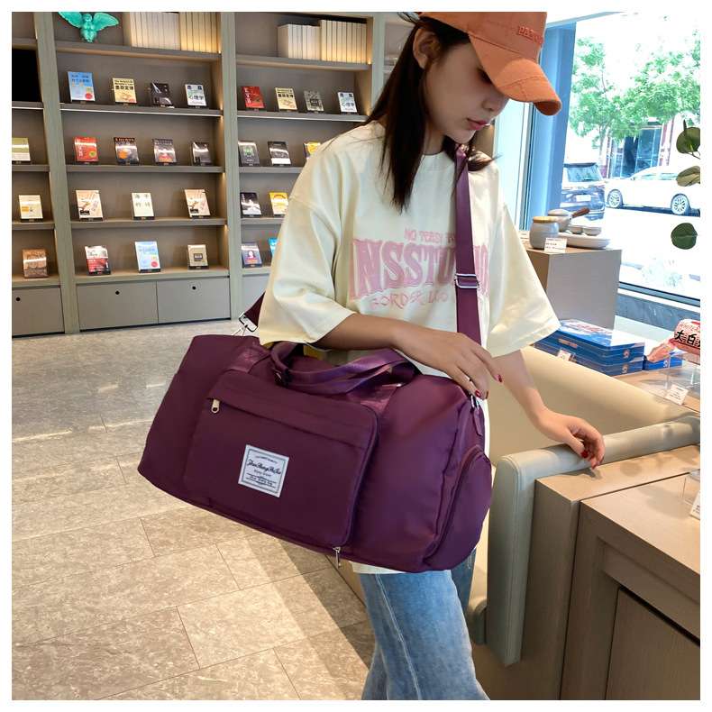 多機能シューズ収納付き旅行ボストンバッグ 30L