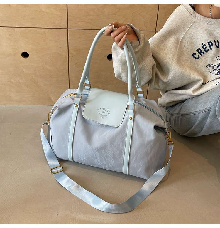 大容量ソフトレザー旅行用ボストンバッグ 20L