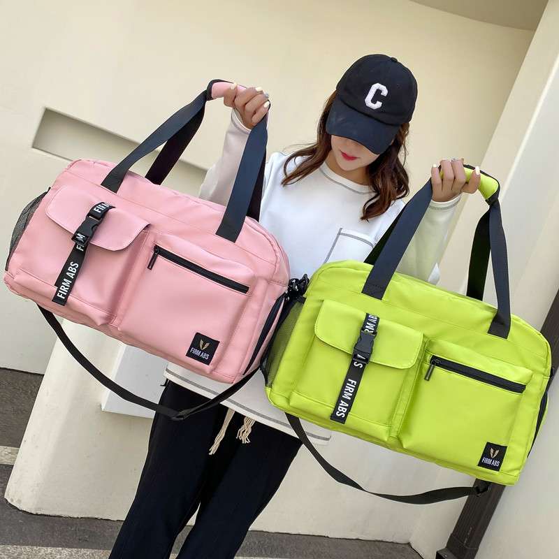 多機能ポケット付き旅行用ボストンバッグ 30L