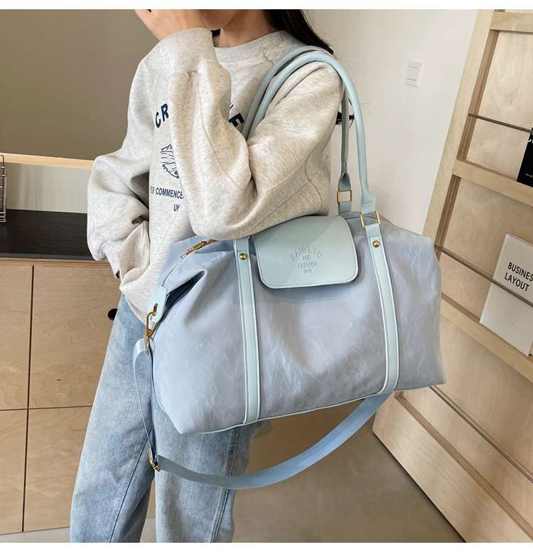 大容量ソフトレザー旅行用ボストンバッグ 20L