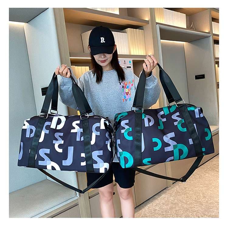 アルファベットデザイン スポーティボストンバッグ 30L