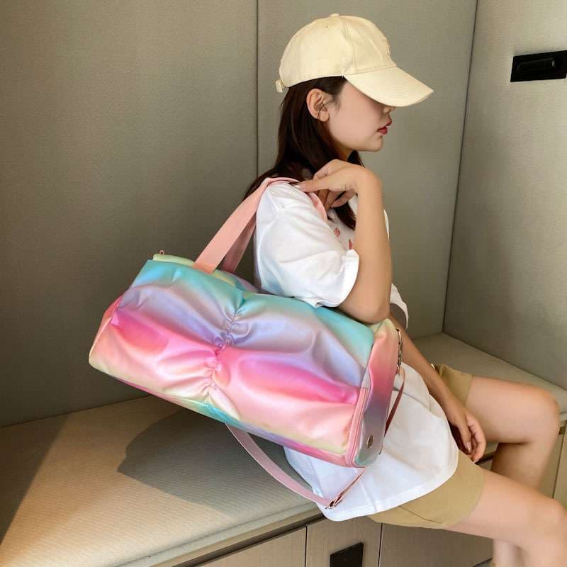 虹色パステル ボストンバッグ 25L