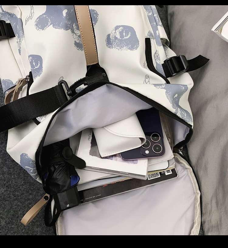 ボストンバッグ 柄入りユニセックス大容量ボストンリュック 30L