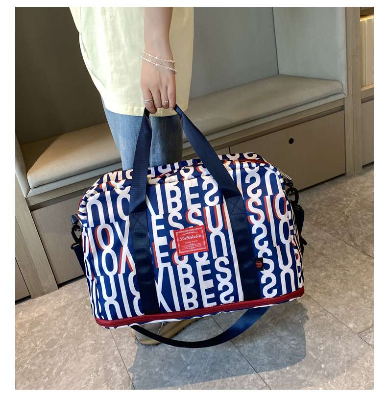 アルファベットデザイン ボストンバッグ 45L