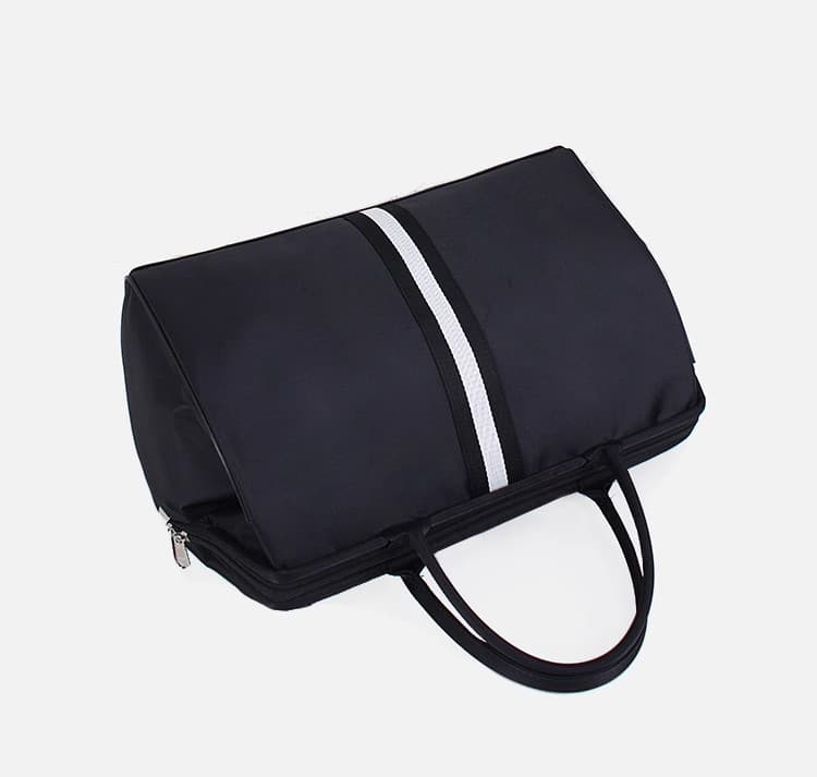 スタイリッシュ ストライプ ボストンバッグ 25L 35L