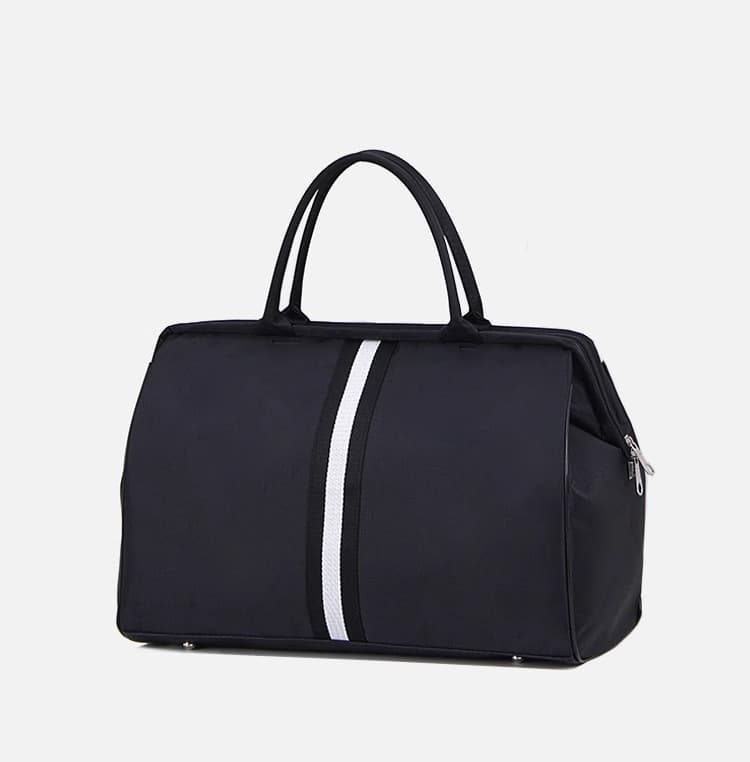 スタイリッシュ ストライプ ボストンバッグ 25L 35L