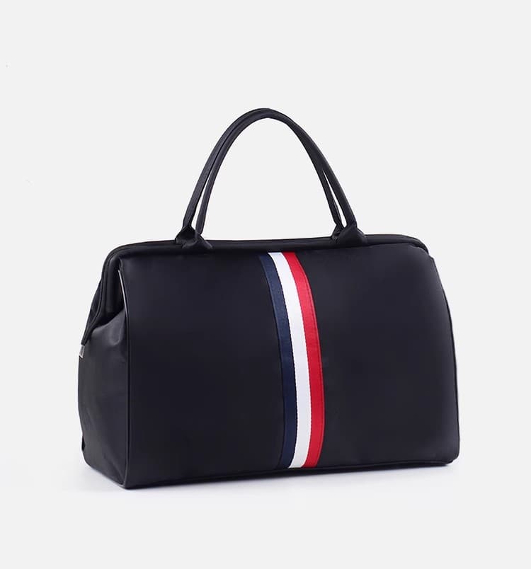 スタイリッシュ ストライプ ボストンバッグ 25L 35L