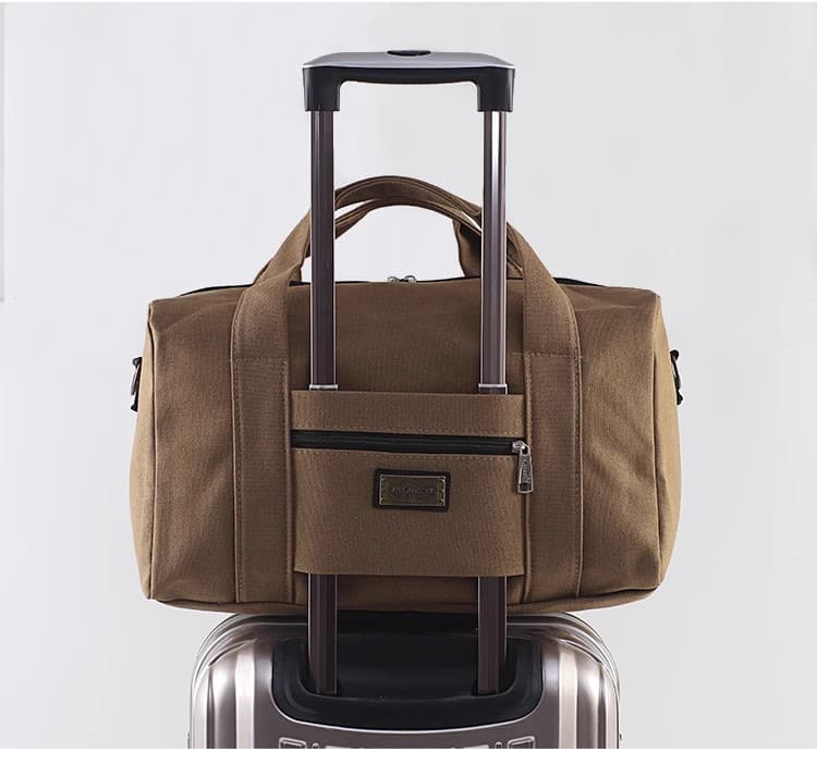 キャンバス素材 大容量トラベルボストンバッグ 20L 30L 45L