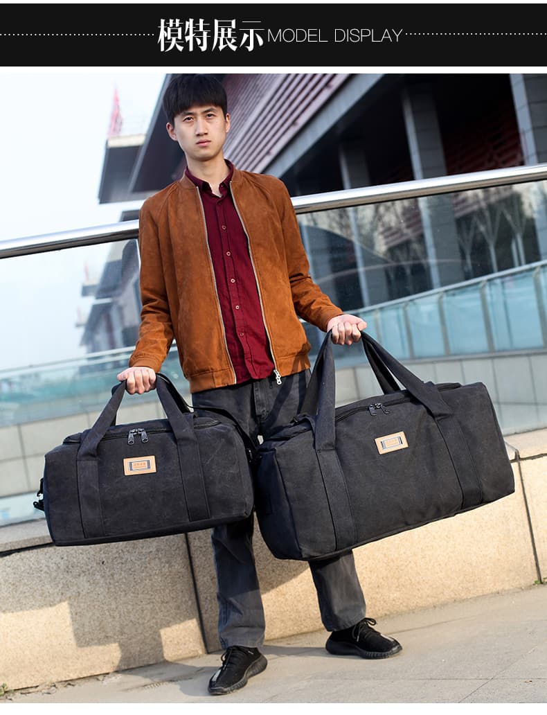 大容量カジュアルボストンバッグ 旅行用 30L 70L 100L