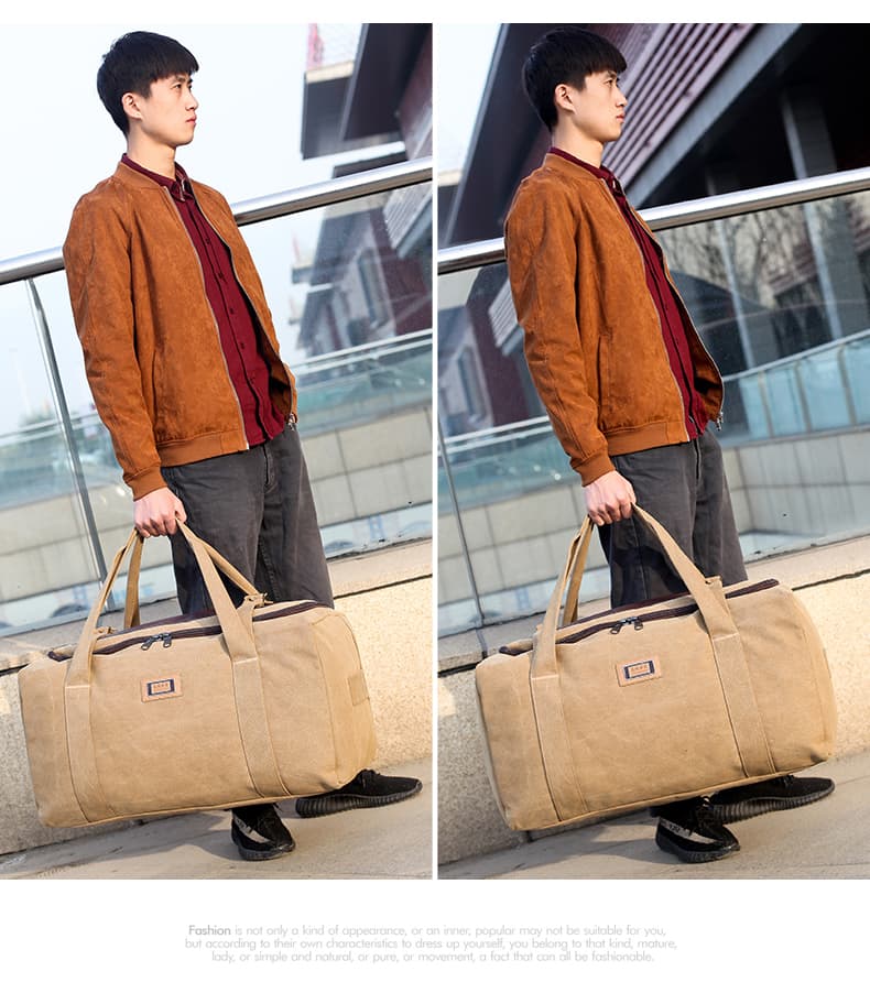 大容量カジュアルボストンバッグ 旅行用 30L 70L 100L