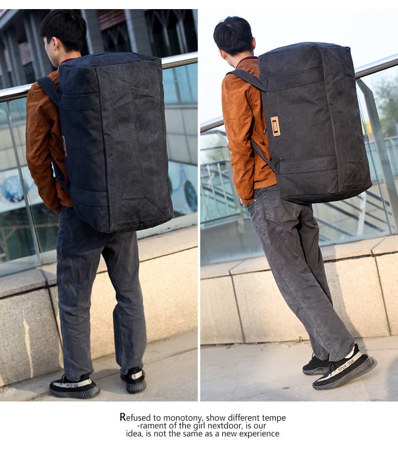 大容量カジュアルボストンバッグ 旅行用 30L 70L 100L