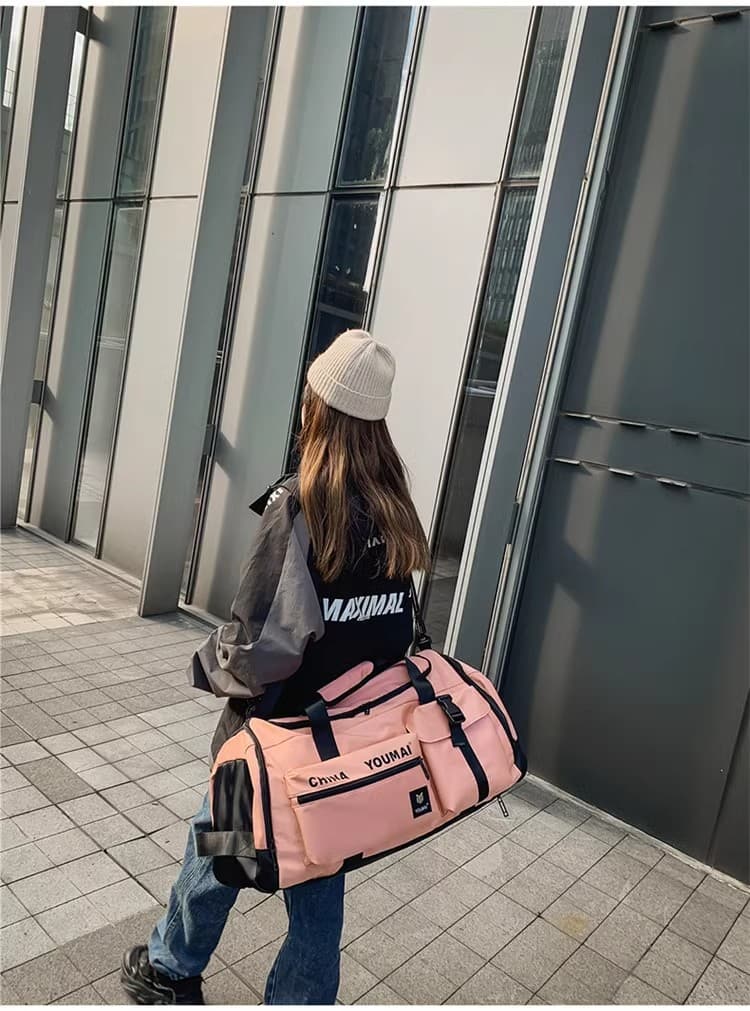 多機能スポーツボストンバッグ 旅行用 大容量 55L