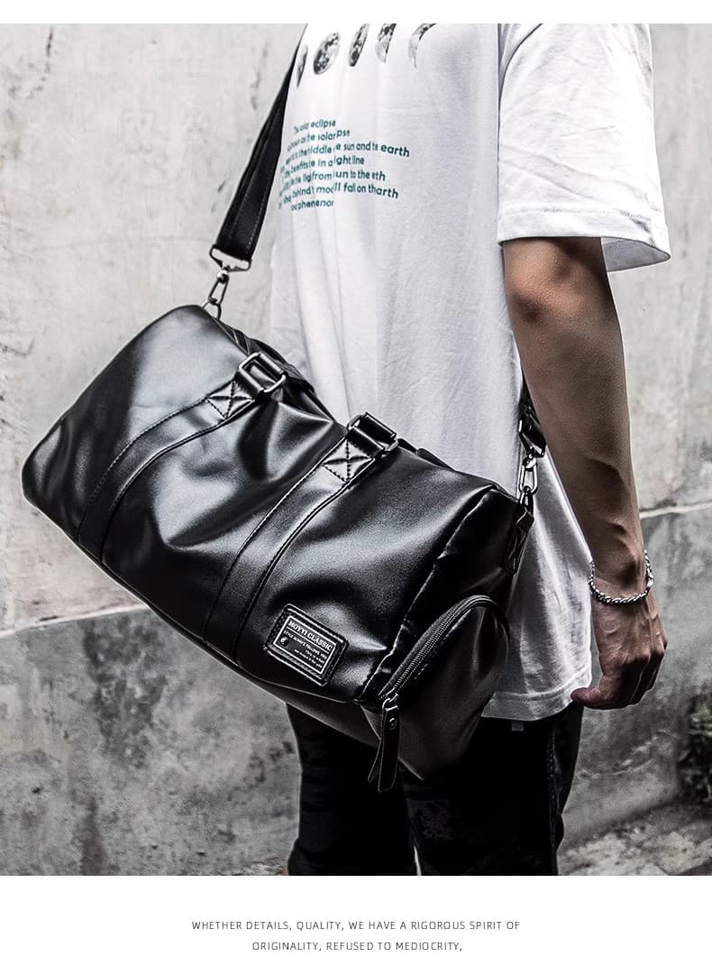 高級PVC防水ボストンバッグ 大容量トラベルバッグ 20L 30L