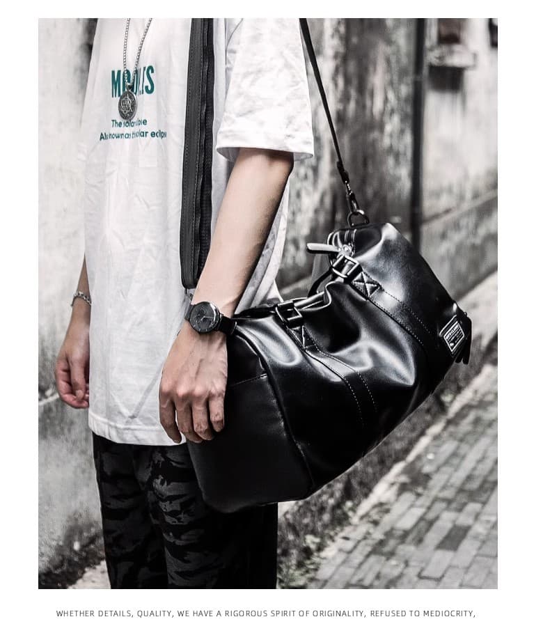 高級PVC防水ボストンバッグ 大容量トラベルバッグ 20L 30L