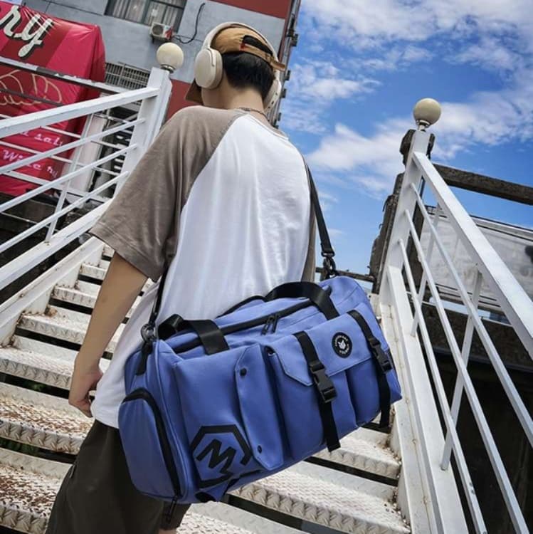 ボストンバッグ 多機能ポケット付き旅行バッグ 40L