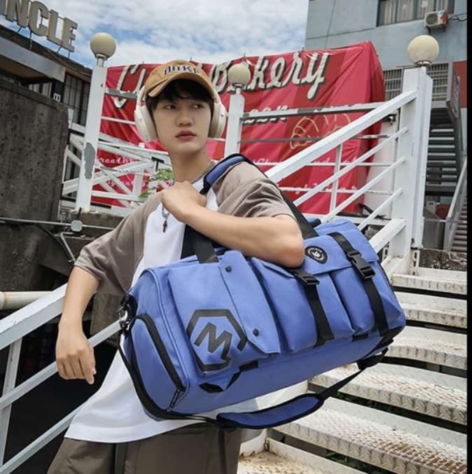 ボストンバッグ 多機能ポケット付き旅行バッグ 40L