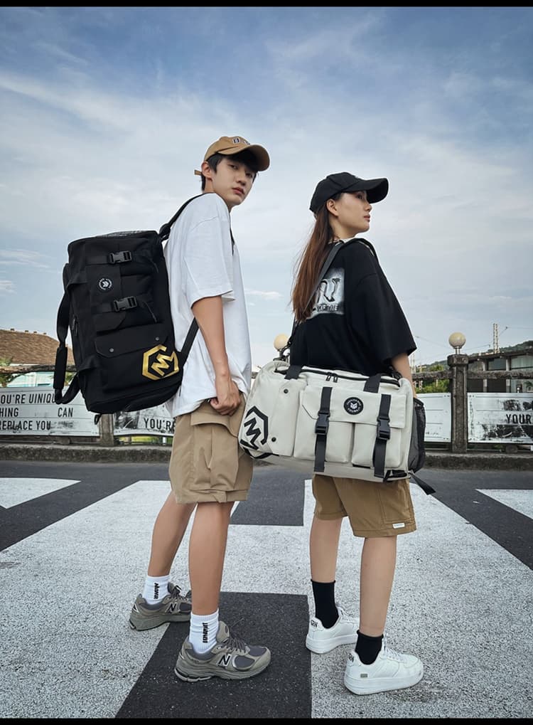 ボストンバッグ 多機能ポケット付き旅行バッグ 40L